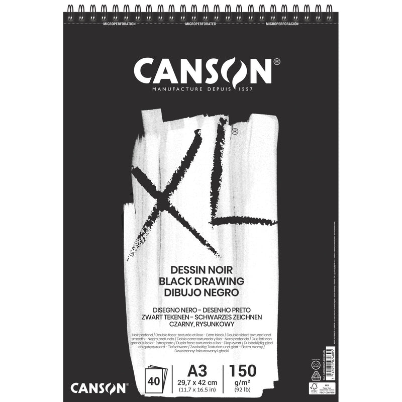 Canson "XL" Dessin Noir A3