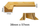 CLEARANCE - Stretcher Frame 38mm (1 1/2" Deep) - 150cm x 100cm