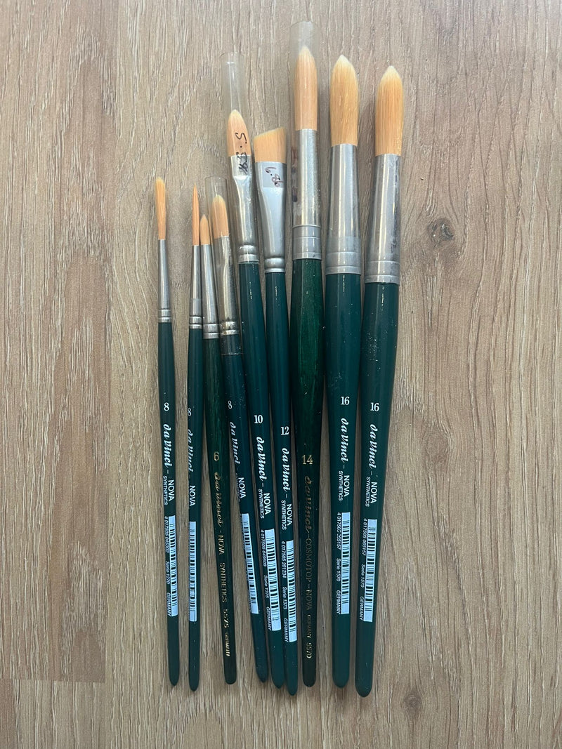 Da Vinci Nova Paintbrush Bundle - 8 paintbrushes