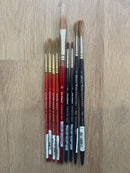Da Vinci & Winsor & Newton Paintbrush Bundle - 9 paintbrushes