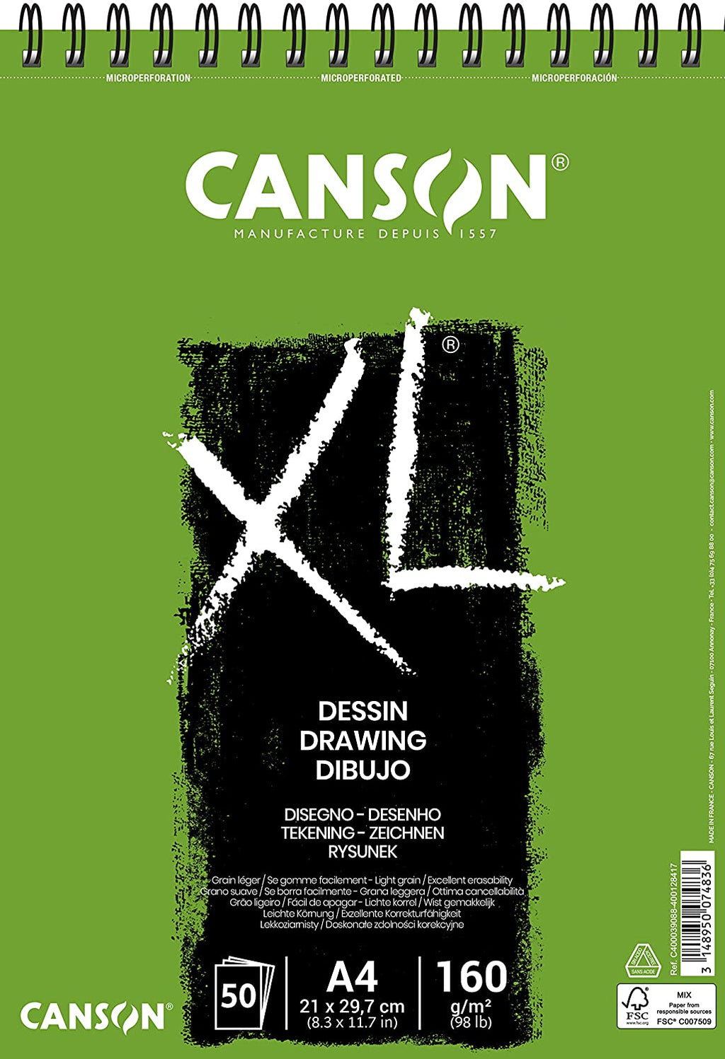 Canson XL Recycled Drawing Pad, 18 in x 24 in, 30 Sheets/Pad – Guiry's