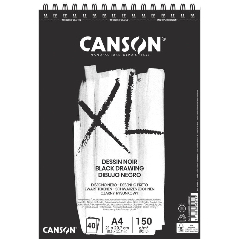 Canson "XL" Dessin Noir A4