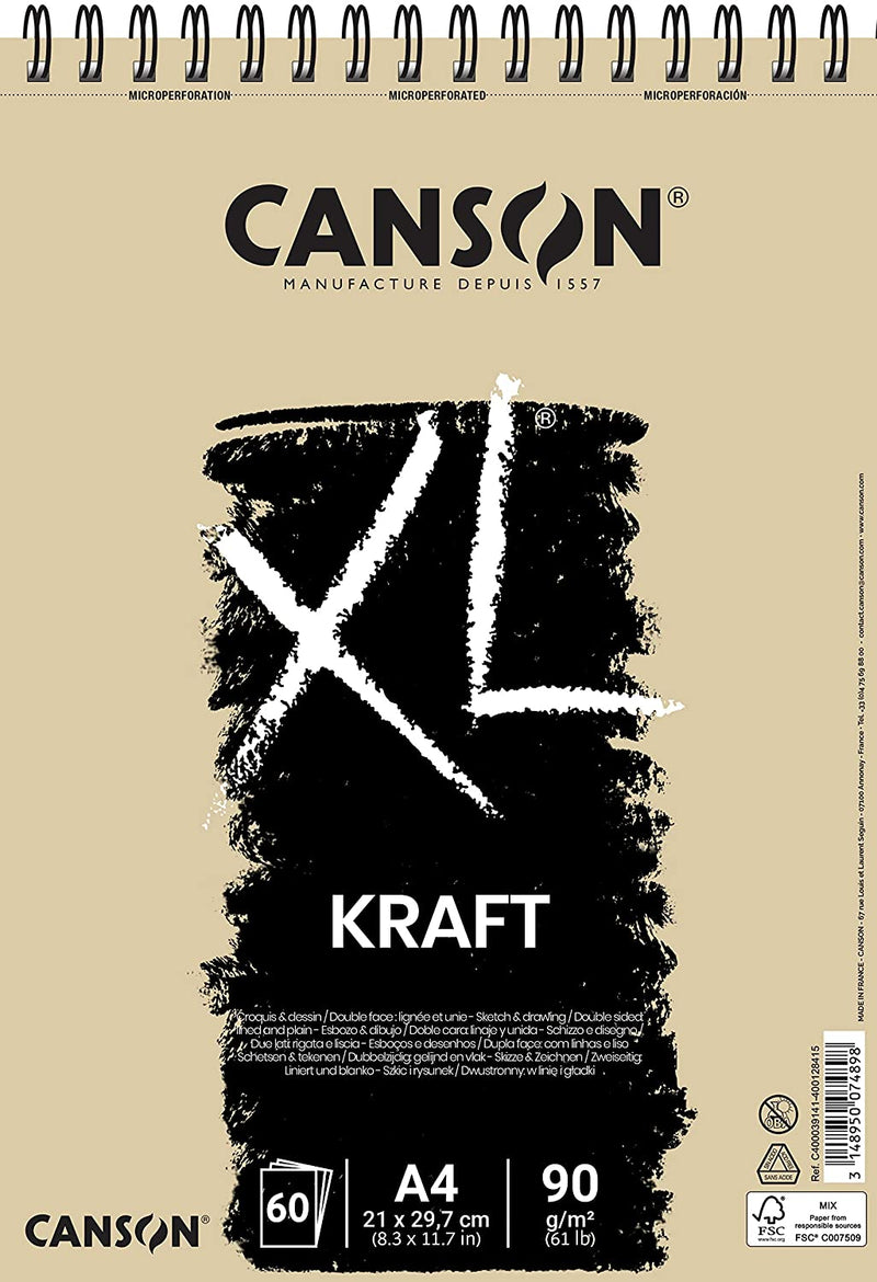 Canson "XL" Kraft Pad A4